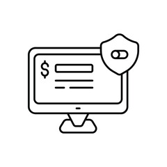 Safe Banking vector icon