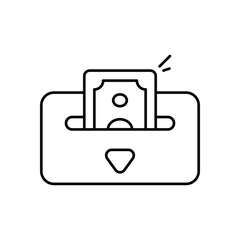 Cash Deposit vector icon