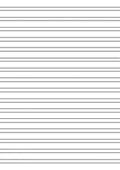 Obraz premium Hand-drawn ruled notebook lines, created in a natural freehand style. Perfect for printable pages, journal templates, school worksheets, planners, handwriting practice sheets, and custom notebook desi