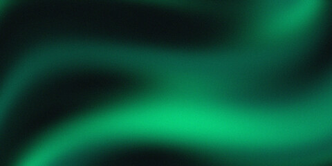 Wave of greend emerald Abstract gradient background with soft grain and subtle noise texture, perfect for modern design, branding, posters, and digital art projects