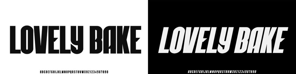 Modern Bold Strong Heavy Font. Regular Italic Typography urban style alphabet fonts for fashion, sport, technology, digital, movie, logo design, vector illustration