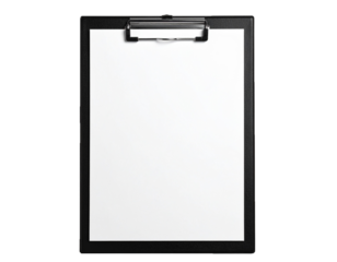 Minimalist Writing Clipboard with Clean Blank Document for Business Use