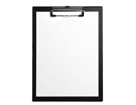 Minimalist Writing Clipboard with Clean Blank Document for Business Use