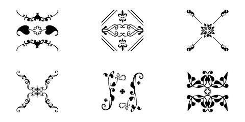 Classic Floral Ornament Collection for Design and Branding