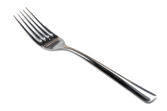 dining table fork isolated on transparent background