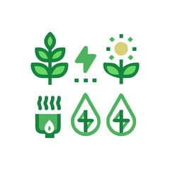 green eco icons