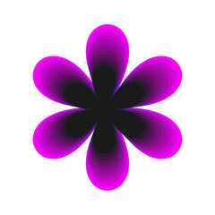 pink flower on white background