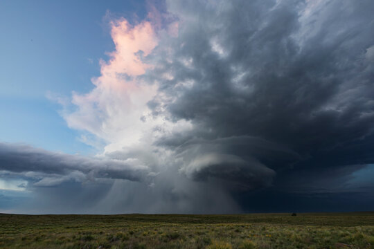 Back side of a Supercell at the End of the Day