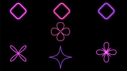 Seamless colorful fractal pattern vector illustration featuring abstract floral shapes and butterfly symbols