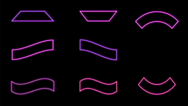 Colorful vector icon set of arrows, buttons, and heart shapes for web design elements