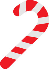 빨간색 줄무늬의 지팡이모양 사탕