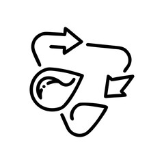 vector illustration of a black arrow