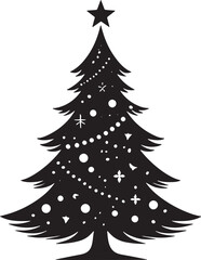 Obraz premium Christmas tree vector, Merry Christmas tree vector files, Christmas vector files eps 