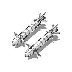 space shuttle isolated on white