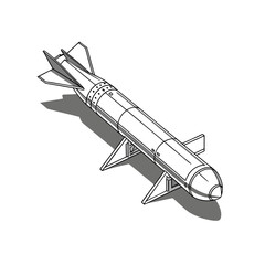 space shuttle isolated on white