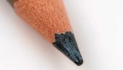Close up view of a pencil tip