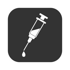 Syringe icon isolated on transparent background