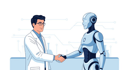 Human and Robot Collaboration: A vision of the future of scientific partnerships and technological