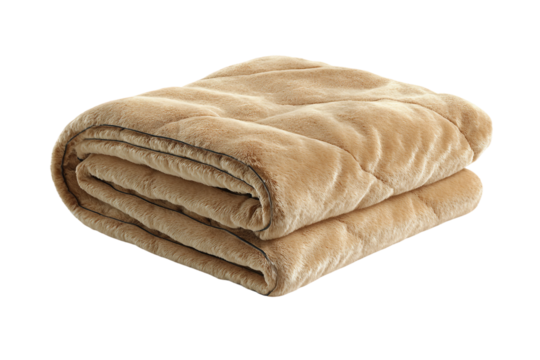 cozy heated blanket isolated on transparent background