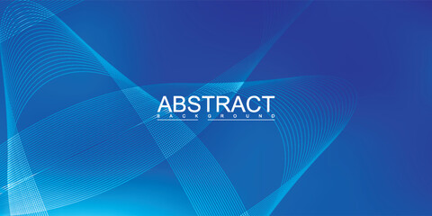 Abstract Blue Background with Geometric Lines and Gradient Effect.