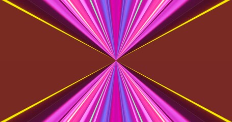 Colorful tunnel video loop creates an engaging visual experience with seamless motion and vibrant patterns
