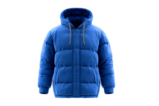stylish heated jacket isolated on transparent background