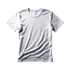 Naklejka premium Plain white t-shirt with soft fabric and round collar