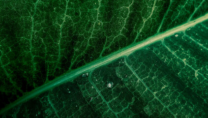 Alocasia leaf close up revealing intricate texture