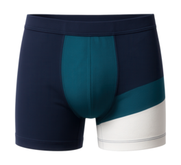 Men's color-block jersey boxer briefs.