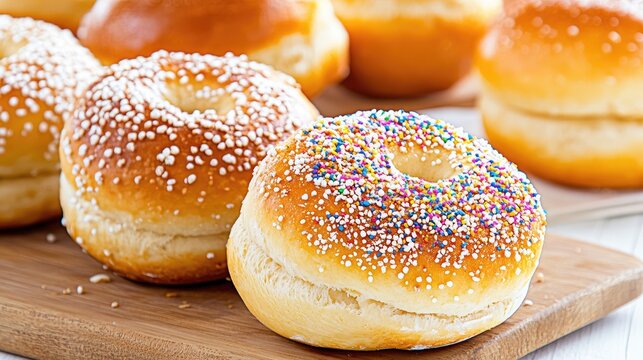 Deliciously baked artisan breads arranged on a rustic wooden table inviting fresh flavors and warmth at a cozy bakery