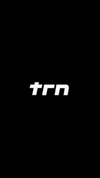 Modern White Stylized 'Trn' Text Logo Concept on Solid Black Background - Minimalist Graphic Design Element for Digital Use