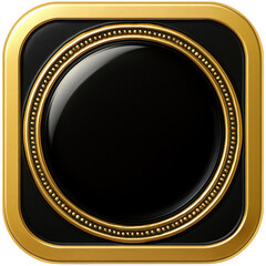 Square frame with thick gold border