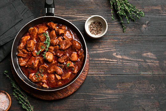 Beef Meat Stew with Red Wine, Braised Beef