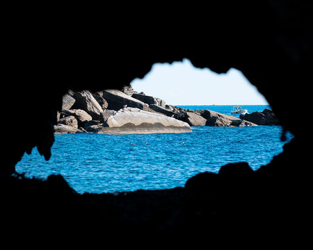 "Colorful cliffside village of Manarola in Italy, overlooking the sparkling Mediterranean seaside." - Powered by Adobe