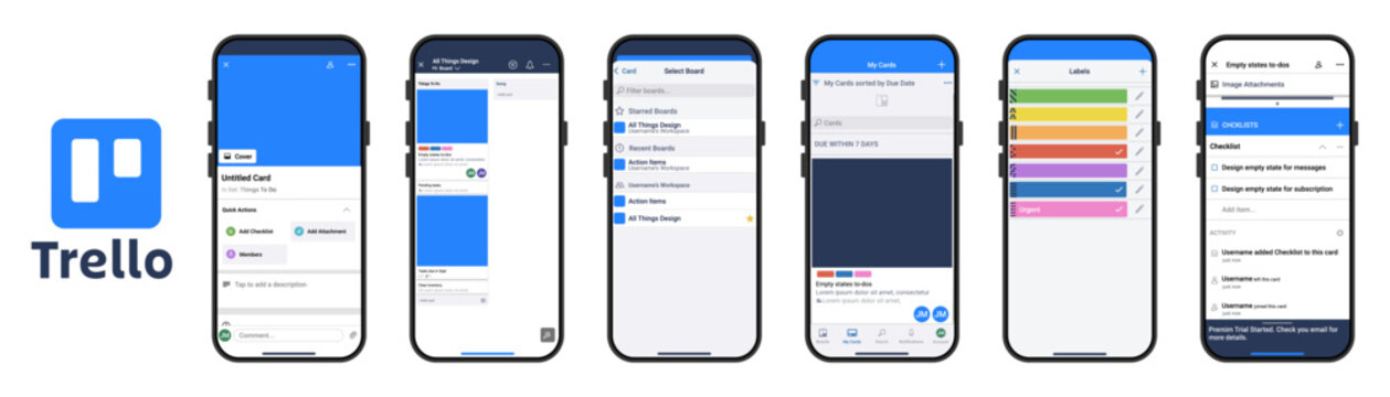 Trello Mobile Mockup & Frame Template Pack &mdash; a clean Trello-styled template set for social media designers, Trello content creators, and template makers who want polished Trello visuals for their post