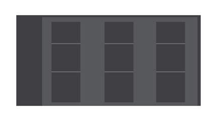 Set of Office Cabinets and Storage Furniture Vector Illustrations (Flat Design, Bookcase, Lockers, Organization)