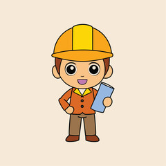 Adobe Illustrator Artwork  Banner : Civil engineer inspect structure at construction site against blueprint, Building inspector join inspect building structure with civil engineer. Civil engineer hold