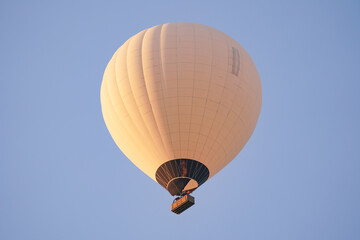 Naklejka premium Hot Air Balloon over Cappadocia Valleys in Nevsehir, Turkiye