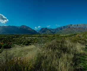 Landscape on Tropoja Land, with high montains in background