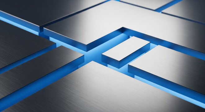 Platinum Metallic Abstract Background, Brushed Silver Geometric Shapes, Clean Luxury Minimalist Texture, Ultra HD Premium Elite Corporate Design