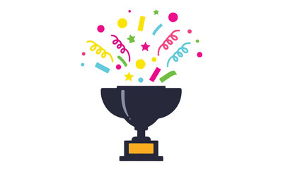 Colorful Trophy Icons Collection