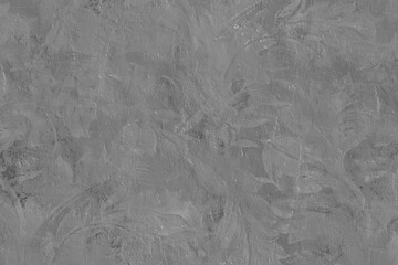 Naklejka premium grey plaster wall with subtle textured brush strokes creating a minimal abstract background.