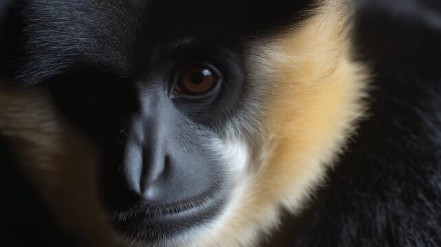 monkey face close up