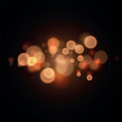 Bright blurred lights of bokeh and Confetti. For banner, poster, Congratulations website.