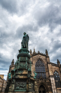 Adam Smith statue, St. Giles Cathedral, Edinburgh, Scotland