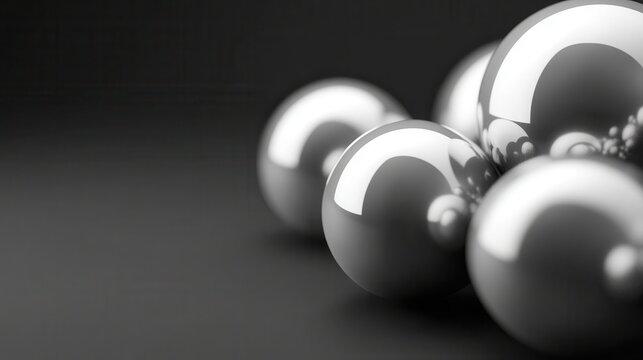 Polished Aluminum Spheres with Shiny Reflective Surfaces