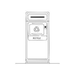 Eco Waste Disposal Bin Icon