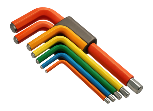 Insulated hex key set for safe electrical work in power facilities. - Powered by Adobe