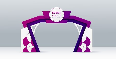 Event arch, entrance gate, entry welcome archway
