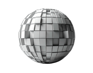 Cubed sphere, grey blocks making a globe shape